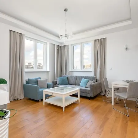 Przestronny Apartament Z Widokiem Na Miasto W Warszawie Varšava Exteriér fotografie